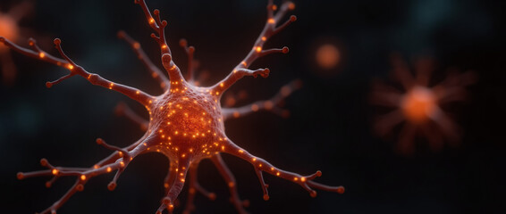 neurons and synapse like stuctures depicting brain chemistry, generative AI
