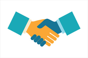 Business agreement handshake icon in different style vector illustration