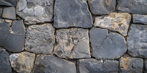 Textured old gray stone wall featuring unique patterns and rustic charm this old gray wall made of stone adds character and a timeless feel to any space or design project.