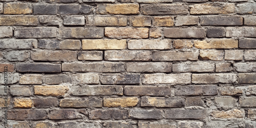 Leinwandbilder Textured brick wall background perfect for various design works, ideal for adding depth and character to creative projects and professional design works that require an authentic touch.