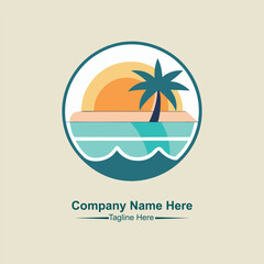 Obraz premium Beach logo