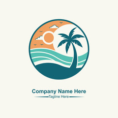 Obraz premium Beach logo