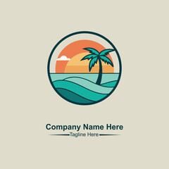 Obraz premium Beach logo