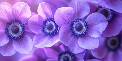 Vibrant violet lilac anemone flowers showcase their stunning beauty, making violet lilac anemone flowers a perfect subject for capturing the essence of nature s elegance in photography.