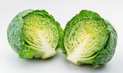 Fototapeta premium A large green leafy vegetable with a white stem