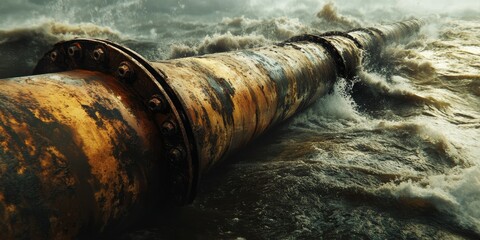 The surge of an oil pipeline highlights the critical issue of oil spills and their impact on the environment, emphasizing concerns about oil pipeline pollution on natural ecosystems.