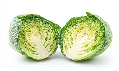 Fototapeta premium A green leafy vegetable with a white stem