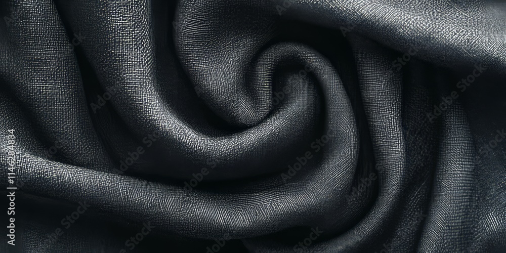 Leinwandbilder detailed dark grey fabric background showcasing intricate textures and patterns, perfect for design projects that require a versatile and visually appealing dark grey fabric background.