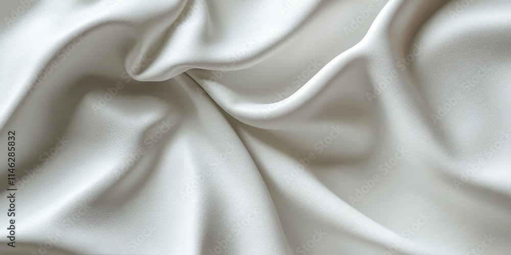 Poster Elegant white leather background showcasing a smooth texture, perfect for various design projects that require a refined and sophisticated white leather texture. Ideal for backgrounds and overlays.