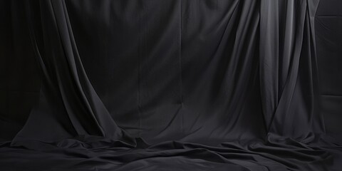 Black silk is a versatile backdrop suitable for various purposes, acting as a multi functional background ideal for different settings and occasions.