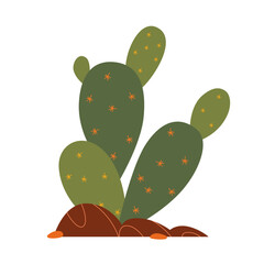 Wild West elements in modern decoration style. Western-themed vector illustration.
