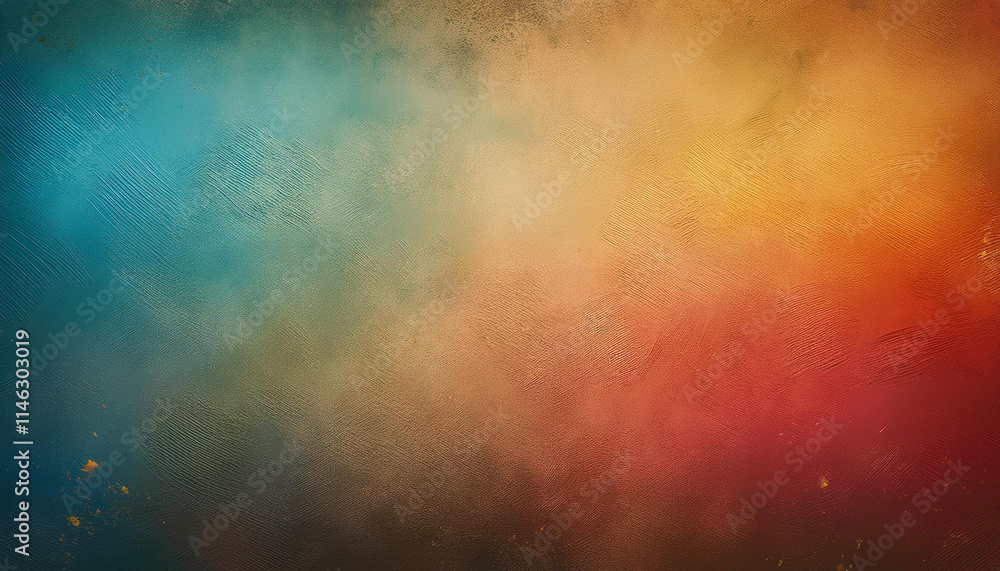 Poster textured vintage background with rich gradient tones and soft vignette. artistic and creative design