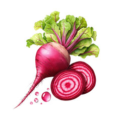 Custom vertical slats for kitchen with your photo Vibrant Watercolor Beet Illustration with Slices