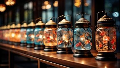 Handmade japanese rice paper lanterns 