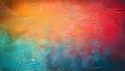 Naklejka premium Textured oil painted vintage background with rich gradient tones and soft vignette. Hand drawn.