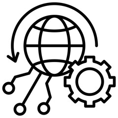 Internet Connection Outline Icon