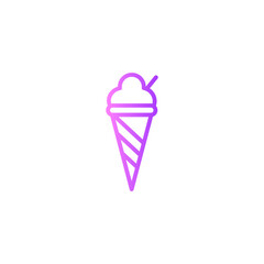 ice creams gradient icon