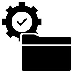 File Manager Glyph Icon