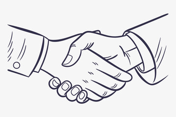 Vector of a handshake