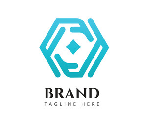 Hexagon logo icon design template elements. Usable for Branding, Business and Technology Logos.
