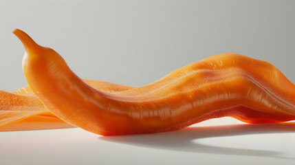 Abstract 3D Orange Form Render