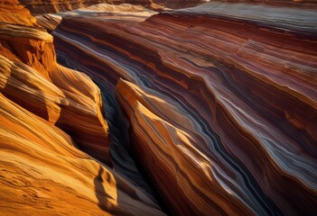 Obraz premium breathtaking perspectives unique geological textures uncommon rock formations captured striking detail, boulder, cliff, color, contour, contrast, curation