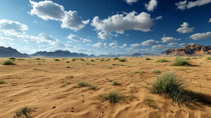 Sustainable Plants in Desert Sand