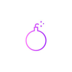 bomb gradient icon