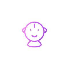 boy gradient icon