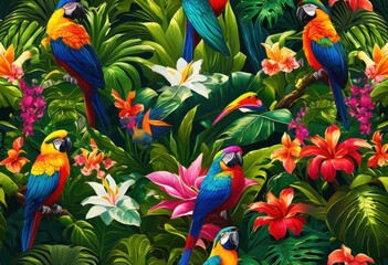 captivating display vibrant flora fauna colors outdoor settings lush vegetation bright iridescent wildlife, plants, flowers, leaves, trees, garden, nature