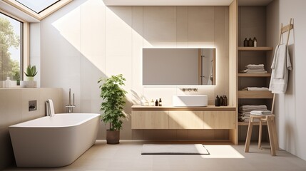 Modern Minimalist Bathroom Interior Design