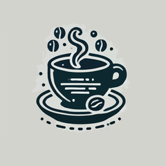 coffee icon vector template illustration