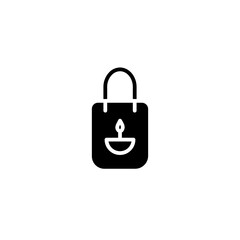 shopping bag glyph icon