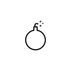 bomb line icon