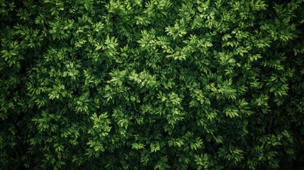 Obraz premium Lush green foliage texture, dense leaves background.