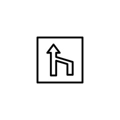 end of lane line icon