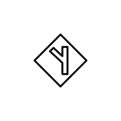 intersection line icon