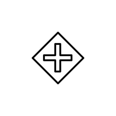 intersection line icon