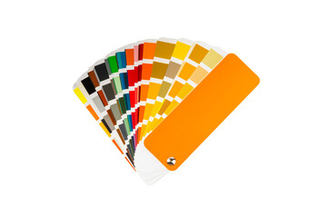 Color palette isolated on white background. Color palette guide. paper catalog of rainbow color....