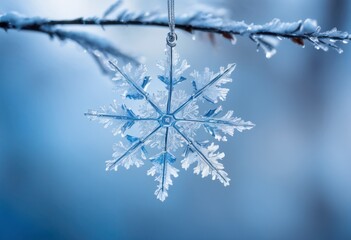 intricate snowflake macro featuring soft focus fine details natural winter aesthetics, ice, crystal, symmetry, pattern, nature, texture, frost, design