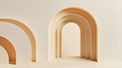 Minimalist paper cut design open door symbolizing opportunity