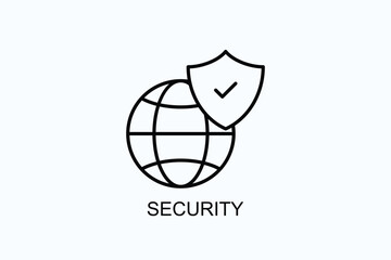 Security Vector, Icon Or Logo Sign Symbol Illustration 