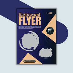 Delicious Food menu and restaurant social media design template.