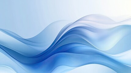 Fototapeta premium Abstract Blue Waves Background Creating a Serene and Calming Atmosphere for Design Projects, Presentations, and Digital Artwork