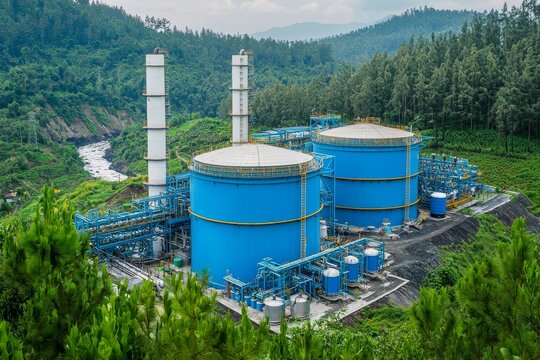 A facility on the South coast of Java Island, Indonesia, that generates hydroelectric power through ocean wave technology.
