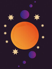 Abstract illustraton cosmos