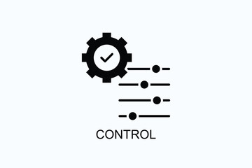 Control Vector, Icon Or Logo Sign Symbol Illustration 