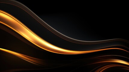 Radiant, shiny lines in a dark, abstract background