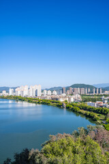 Fototapeta premium Zengjiang Riverside scenery in Zengcheng District, Guangzhou, China