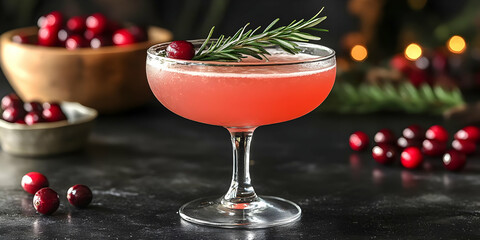 Cranberry Rosemary Cocktail Recipe: Festive Drink